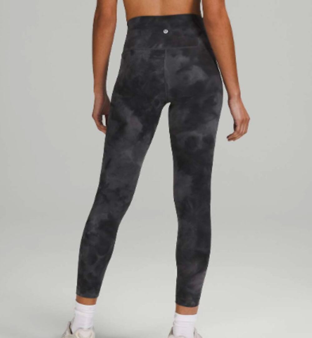 Lululemon Wunder Train High-Rise Tight 25" Size 16 Diamond Dye Pitch Grey